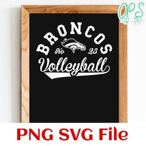 Broncos Volleyball Team SVG Customizable