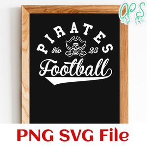 Pirates Football Team SVG Customizable