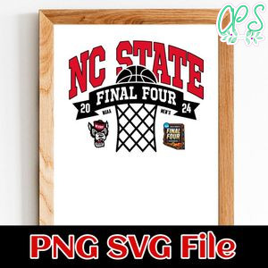 NC State Final Four 2024 Mens SVG PNG Customizable Instant Download