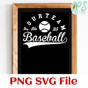 Baseball Team Template SVG Customizable