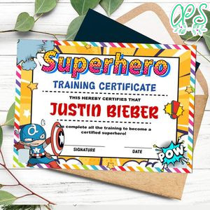 Captain Certificate Template Customizable Instant Download