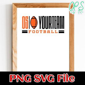 Football Team Sign SVG design template