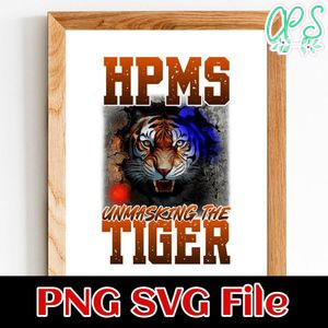 HPMS unmasking the tiger PNG design template