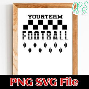Football Team Banner SVG design template