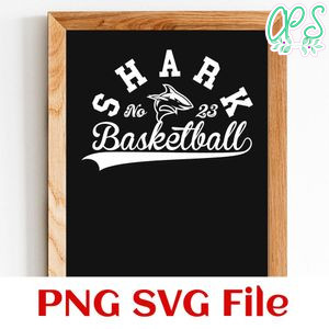 Sharks Basketball Team SVG Customizable