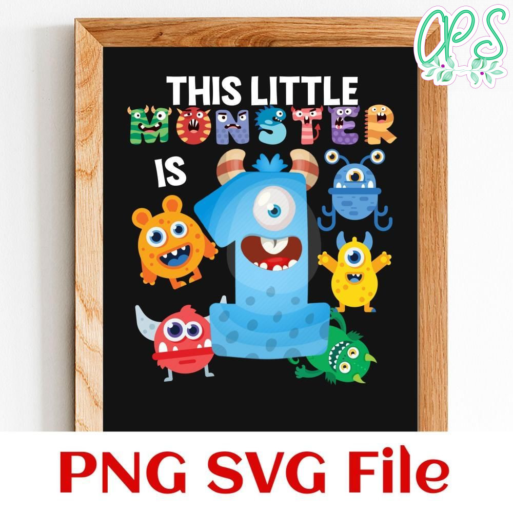 This little monster is 1 Customer Request PNG file template