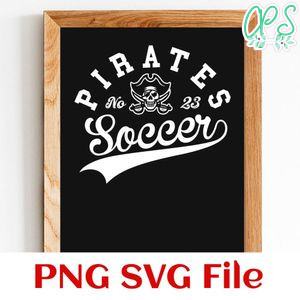 Pirates Soccer Team SVG Customizable