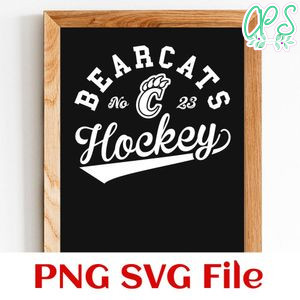 Bearcats Hockey Team SVG Customizable