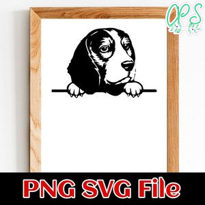 Beagle PNG SVG file template