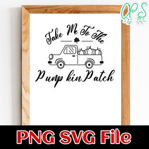 Take Me to the Pumpkin Patch SVG PNG design template