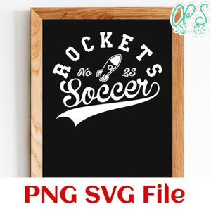Rockets Soccer Team SVG Customizable