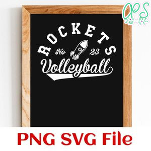 Rockets Volleyball Team SVG Customizable
