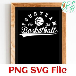 Basketball Team Template SVG Customizable