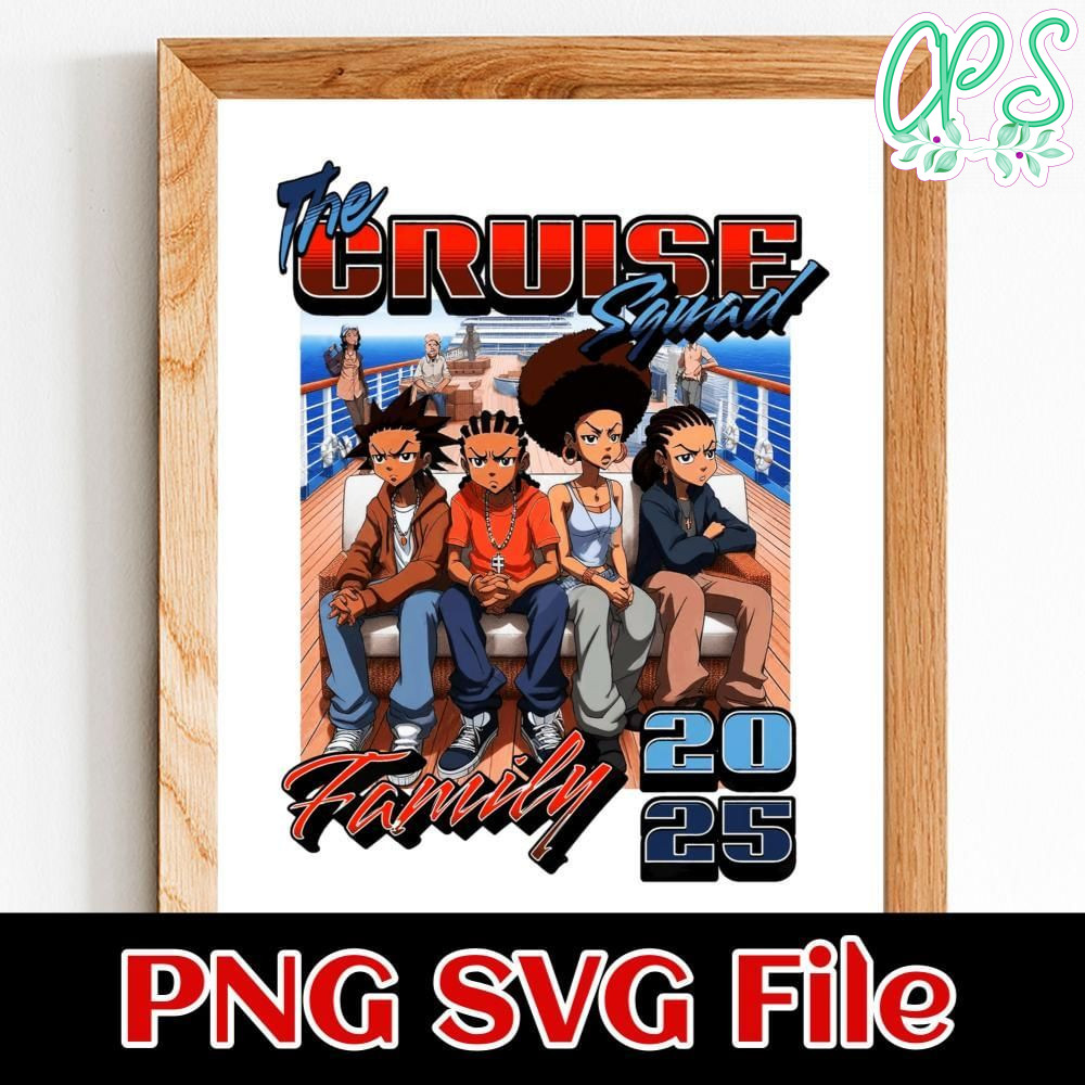 The Boondocks the cruise squad family 2025 Customer Request PNG file template