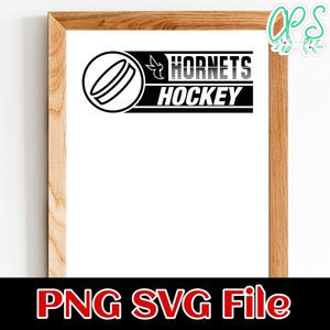 Hornets Hockey SVG design template