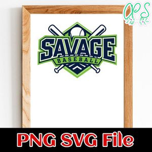 Savege baseball Customer Request PNG file template