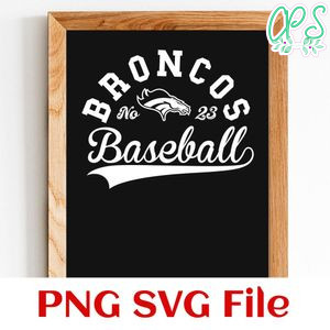 Broncos Baseball Team SVG Customizable