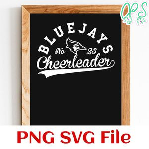 Bluejays Cheerleader Team SVG Customizable
