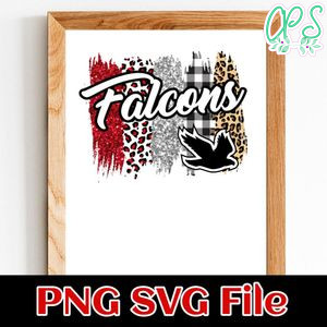 Team Blue Falcons Brush stroke PNG design template