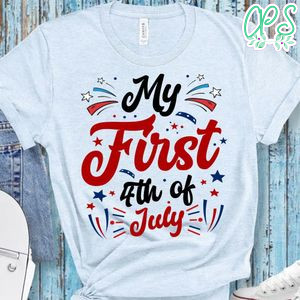 My First 4th july birthday PNG file template