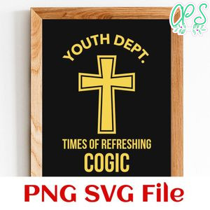 Youth dept times of refreshing cogic Customer Request PNG file template