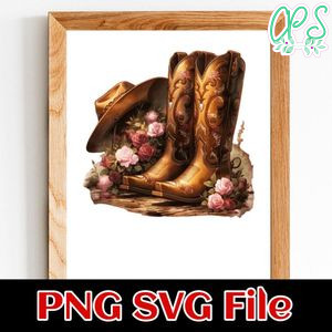 Cowgirl boots Customer Request PNG file template